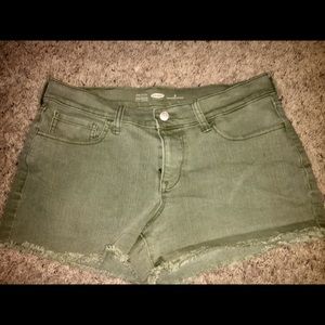 Old Navy Olive Jean Shorts